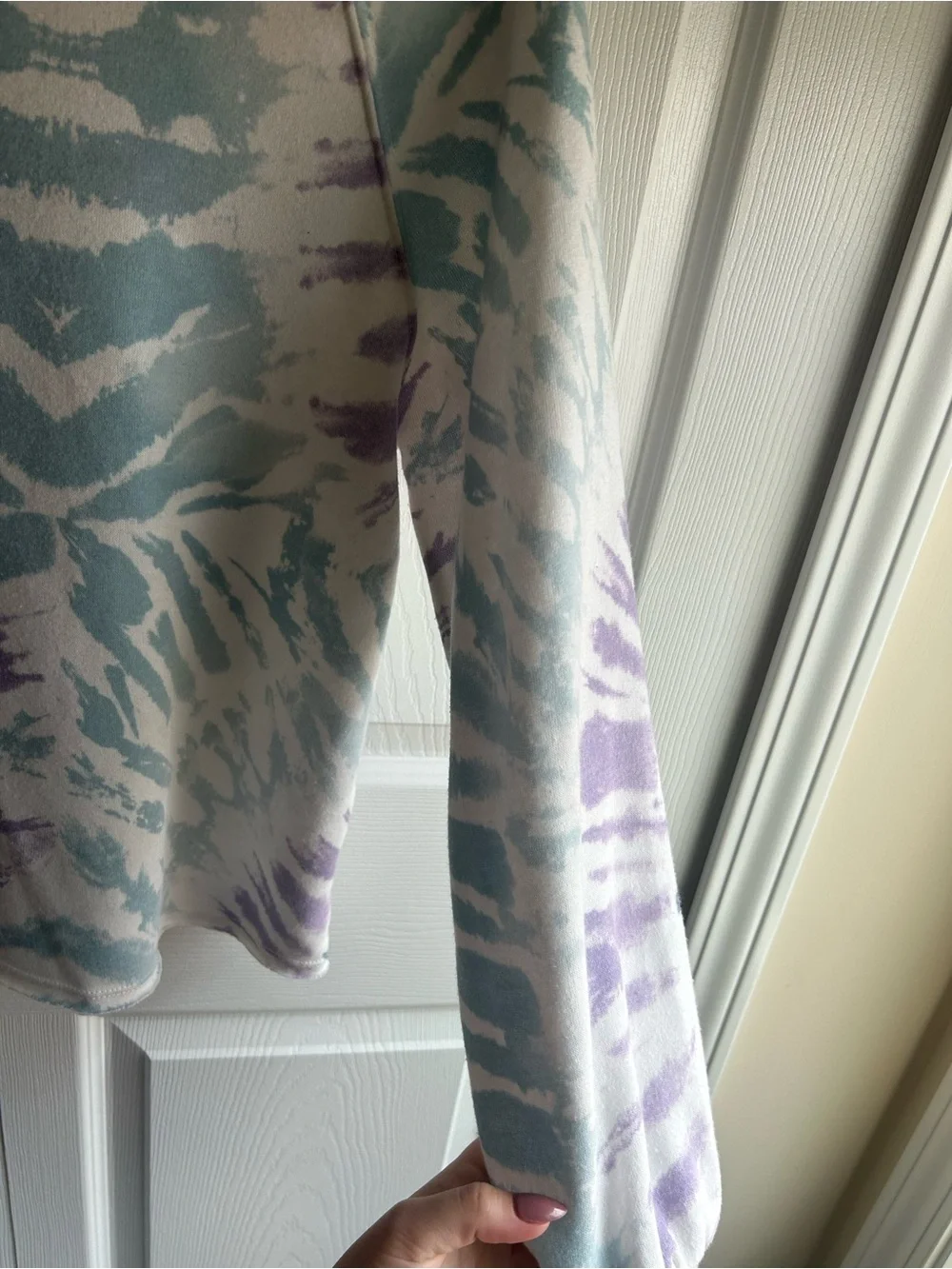 art class Pastel Tie-Dye Crewneck Sweatshirt - White / Blue / Lilac